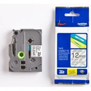 Brother TZe-131 Schriftband schwarz auf transparent Klebeband 8m x 1,2cm