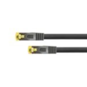 Python Patchkabel mit Cat.7 Rohkabel S/FTP PiMF halogenfrei 20m schwarz