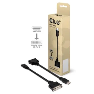 Club 3D HDMI Adapterkabel HDMI zu DVI-D passiv St./Bu. schwarz CAC-HMD>DFD