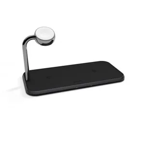 Zens Aluminium Dual Wireless Charger + Watch 10W Qi schwarz ZEDC05B/00 