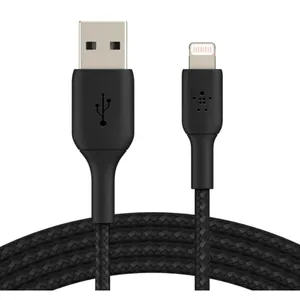 Belkin Lightning Lade/Sync Kabel ummantelt mfi zertifiziert 2m Schwarz