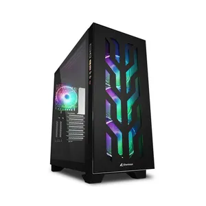 Sharkoon Elite Shark CA300T Tower ATX Gaming Gehäuse RGB, Seitenfenster