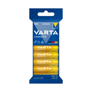 VARTA Longlife Batterie Mignon AA LR6 8er Folienverpackung