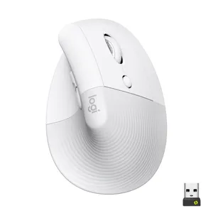 Logitech Lift Vertical Offwhite - Ergonomische Kabellose Maus