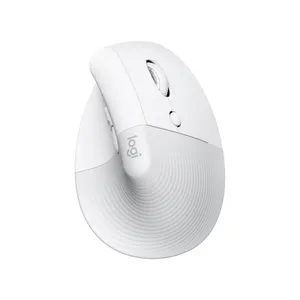 Logitech Lift für Mac Offwhite - Vertical Ergonomische Kabellose Maus 
