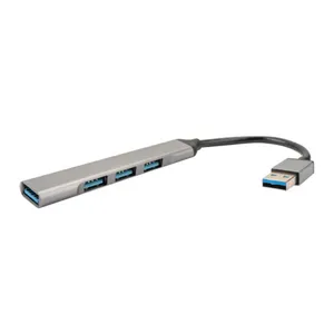 4smarts 4in1 Hub 3x USB-A 2.0, 1x USB-A 3.0 spacegrau 
