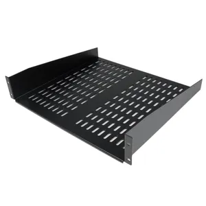 StarTech 16 Zoll Fachboden zur Festmontage 2HE 400mm Tiefe schwarz 