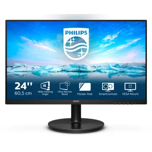 Philips V-Line 242V8LA 61cm (24") FHD VA Monitor 16:9 HMDI/DP/VGA 75Hz 4ms