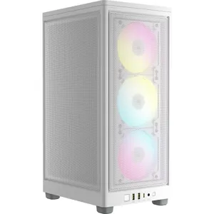 Corsair iCUE 2000D RGB Airflow weiß Mini Tower ITX Gaming Gehäuse