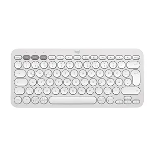 Logitech Pebble Keys 2 K380S Weiß - Minimalistische kabellose Tastatur 