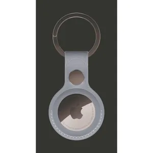 Apple AirTag Feingewebe Schlüsselanhänger taupe