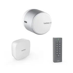 Tedee GO Starter Set Haustür Plus mit Türschloss, WLAN-Bridge & Keypad