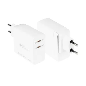 GC USB-Schnellladegerät 140W GaN-Technologie, 2x USB-C, PD 3.1, QC 5.0, PPS weiß