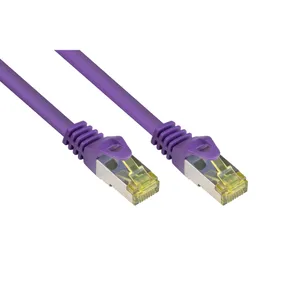 Good Connections Patchkabel mit Cat. 7 Rohkabel S/FTP 5m violett 
