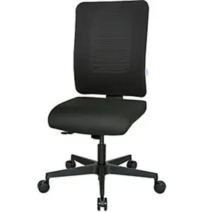 eurokraft pro Bürodrehstuhl V1, Rückenlehne netzbespannt, schwarz 