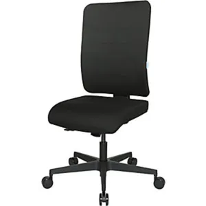 eurokraft pro Bürodrehstuhl V1, Rückenlehne gepolstert, schwarz 