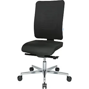 eurokraft pro Bürodrehstuhl V4, Rückenlehne netzbespannt, schwarz 
