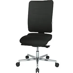 eurokraft pro Bürodrehstuhl V3, Rückenlehne gepolstert, schwarz 