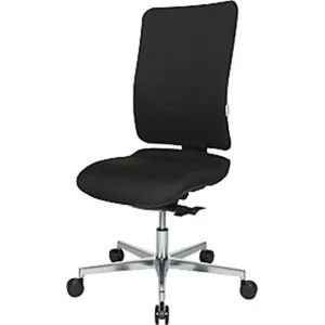 eurokraft pro Bürodrehstuhl V3, Rückenlehne netzbespannt, schwarz 