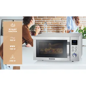Severin MW 7776 Mikrowelle mit Grill- und Heißluftfunktion