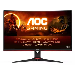 AOC C27G2E 68,6cm (27") FHD VA Gaming Monitor Curved 16:9 HDMI/DP/VGA 165Hz Sync