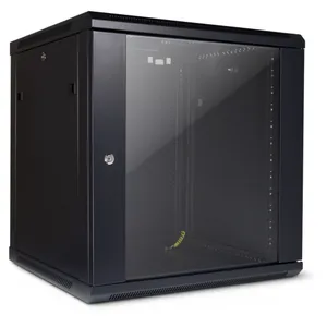 Inter-Tech SMA-6612 Wandgehäuse, Tempered Glass, Schwarz 