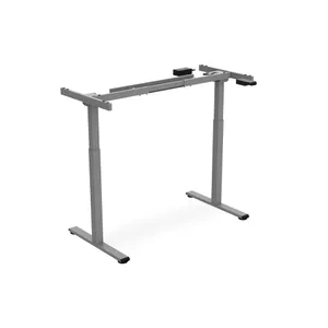 DIGITUS Elektrisch höhenverstellbares Tischgestell, Single-Motor, 2-Stufen, Grau