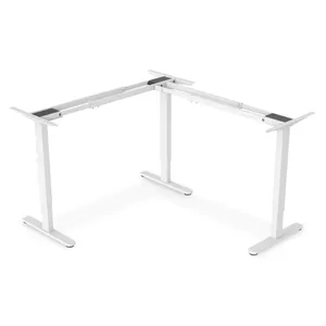 DIGITUS Elektrisch höhenverst.Tischgestell, 90° L-Form, Triple-Motor, 2-Stufen