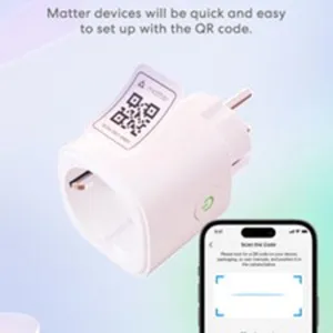 Meross Smart Wi-Fi Plug with Energy Monitor Non-HomeKit (1 Pack) 