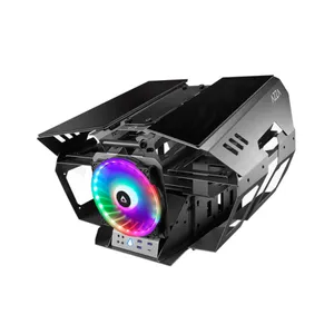 AZZA OVERDRIVE CSAZ-807 Gaming Gehäuse, Stahlrahmen mit Glasfenster RGB