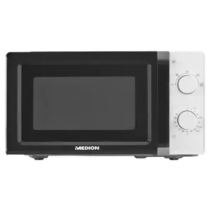 Medion MD 11475 Mikrowelle schwarz/weiß 20l