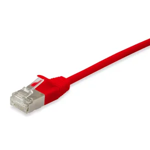 EQUIP 606142 Cat.6A F/FTP Slim-Patchkabel, 0.25m, Rot