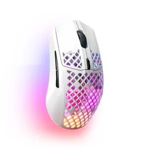 SteelSeries Aerox 3 Kabellose Snow Onyx Gaming Maus mit AquaBarrier™