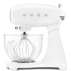 SMEG SMF13WHEU 50s Style Küchenmaschine Full-Color Weiß, Glasschüssel 