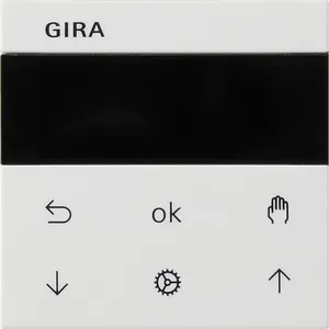 Gira S3000 Jalousie- und Schaltuhr Display System 55 Reinweiß glänzend