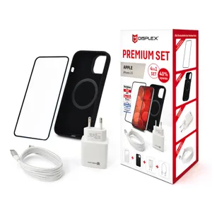 DISPLEX Set Apple iPhone 15 Glas (10H)+Case+Kabel+Netzteil 