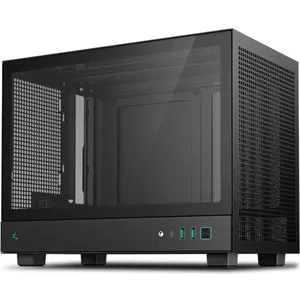DeepCool CH160 schwarz Mini Tower Gehäuse Mini-ITX Glasfenster