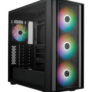 Cooler Master MasterBox MB600 Midi Tower ATX Gehäuse Glasfenster schwarz