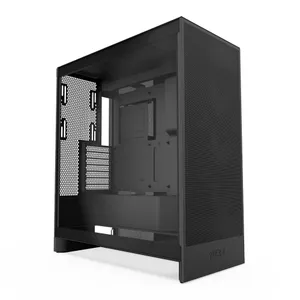 NZXT H7 Flow Black (2024) Midi Tower ATX Gaming Gehäuse schwarz mit Glasfenster