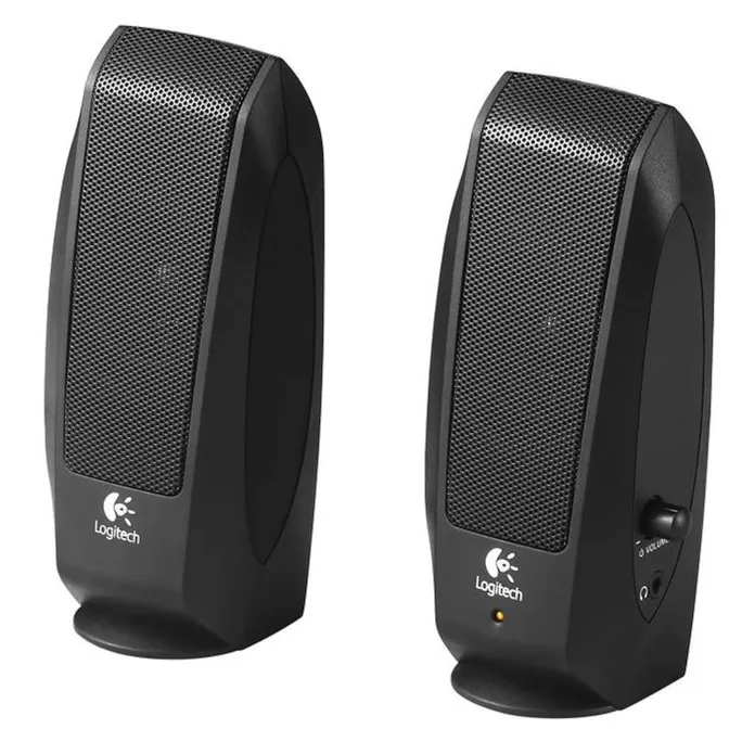 Logitech S120 2.0 Desktop Lautsprechersystem Schwarz Bulk 980-000010