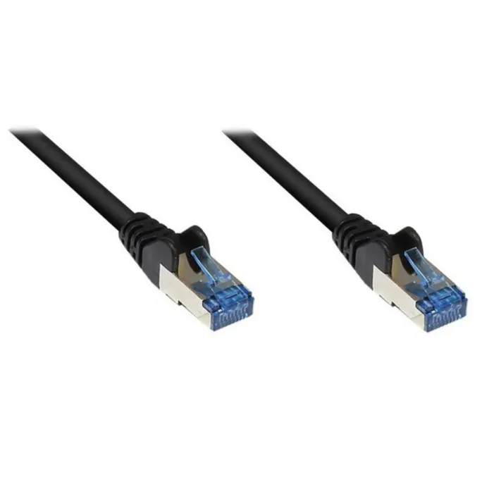 Good Connections Patchkabel Cat. 6a S/FTP, PiMF halogenfrei 500MHz schwarz 0,5m