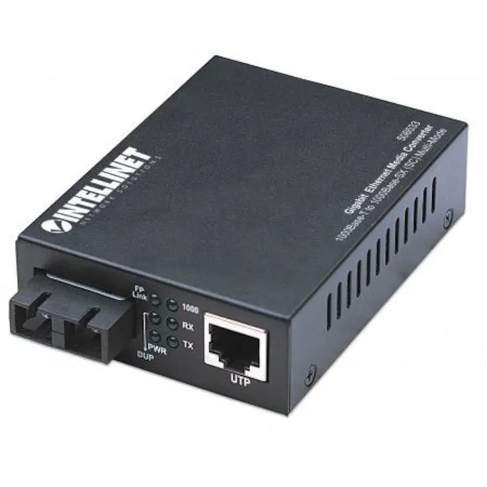 Intellinet Gigabit Ethernet Medienkonverter SC Multimode 550m