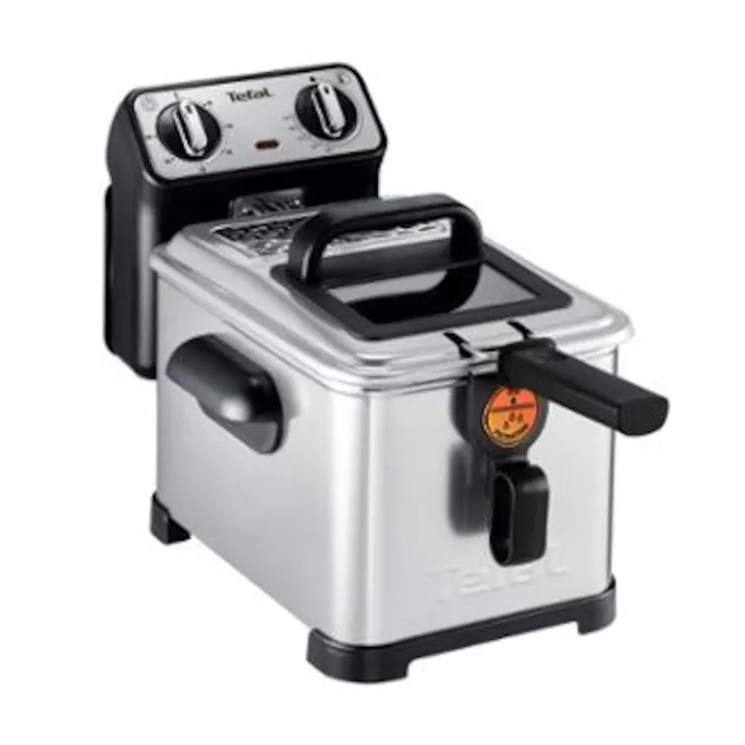Tefal FR 5101 Filtra Pro Inox & Design Fritteuse Edelstahl Schwarz