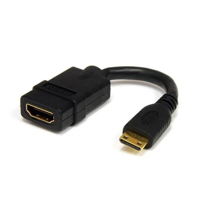 Startech HDMI Adapter 0,12m HDMI zu HDMI mini High Speed Bu./St. schwarz