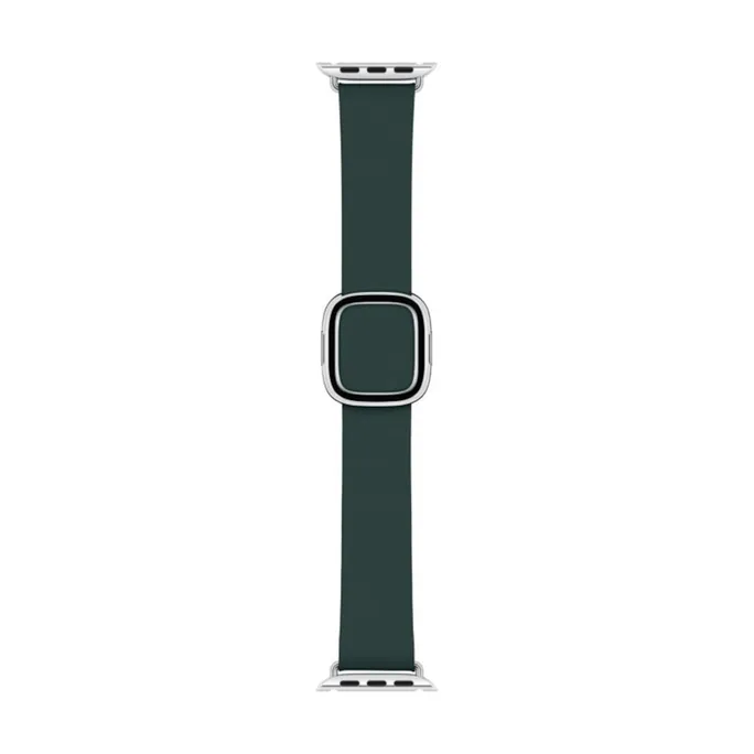 Apple Watch 40mm Modernes Lederarmband Waldgrün large