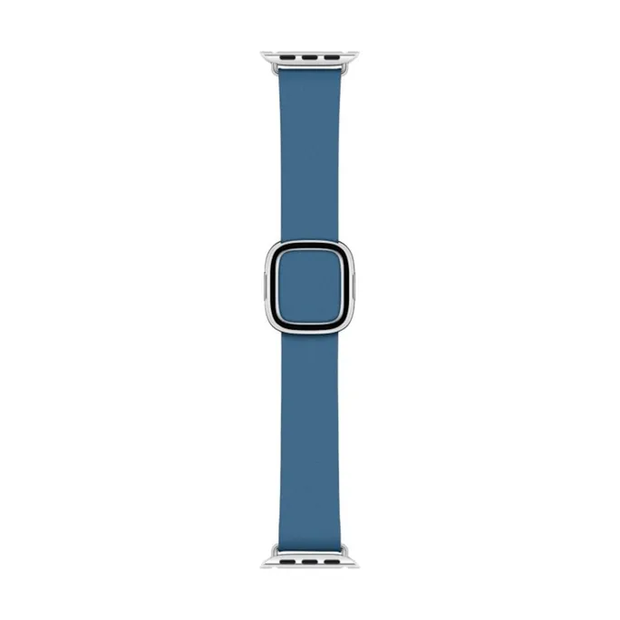 Apple Watch 40mm Modernes Lederarmband Cape Cod Blau medium