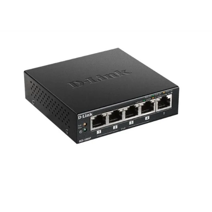 D-Link DGS 1005P - Switch - 5 x 10/100/1000 (4 PoE+)