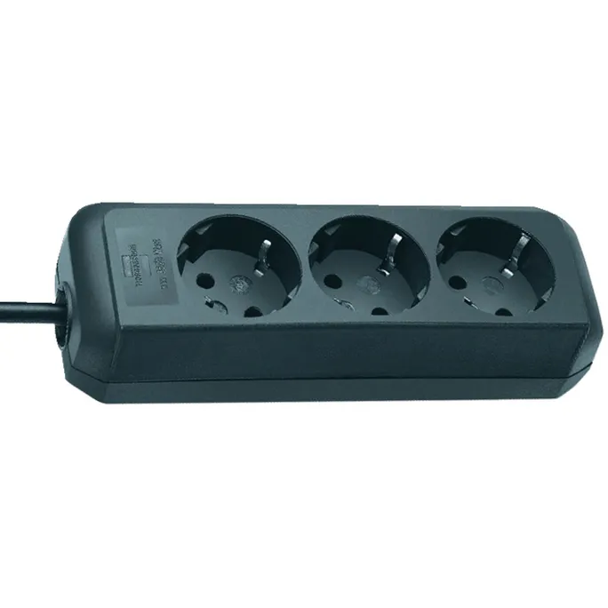 Brennenstuhl Eco-Line Steckdosenleiste 3-fach 1,5m schwarz