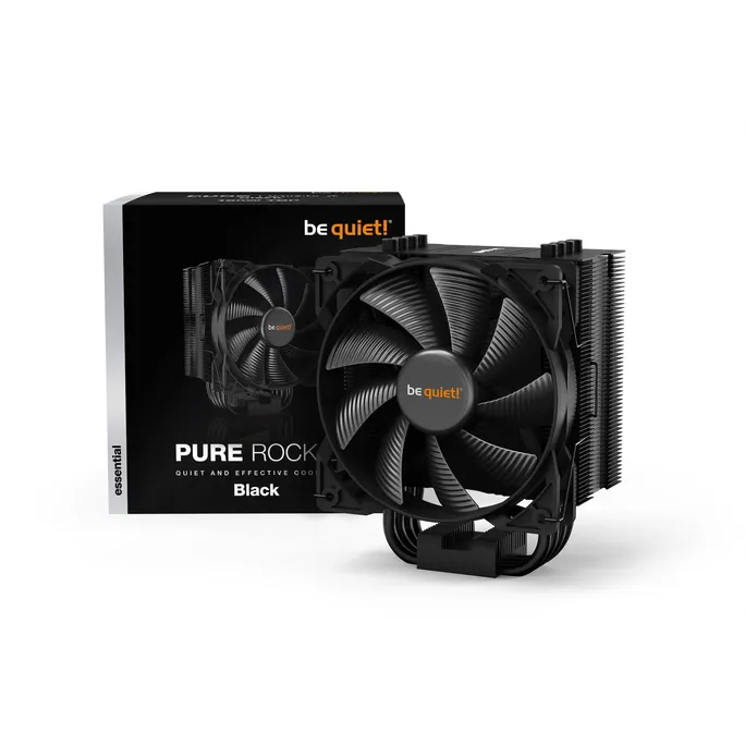 be quiet! Pure Rock 2 CPU Kühler für Intel und AMD, schwarz