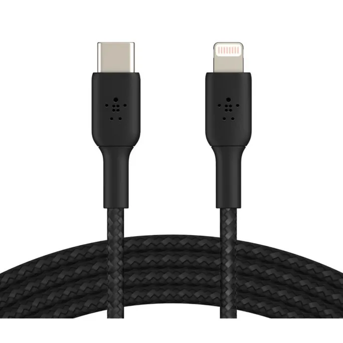 Belkin Lightning/USB-C Kabel ummantelt mfi zertifiziert 1m Schwarz